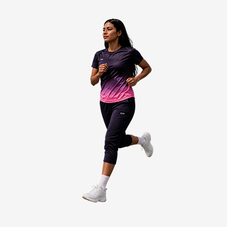 Polo Gym María Negro Coral